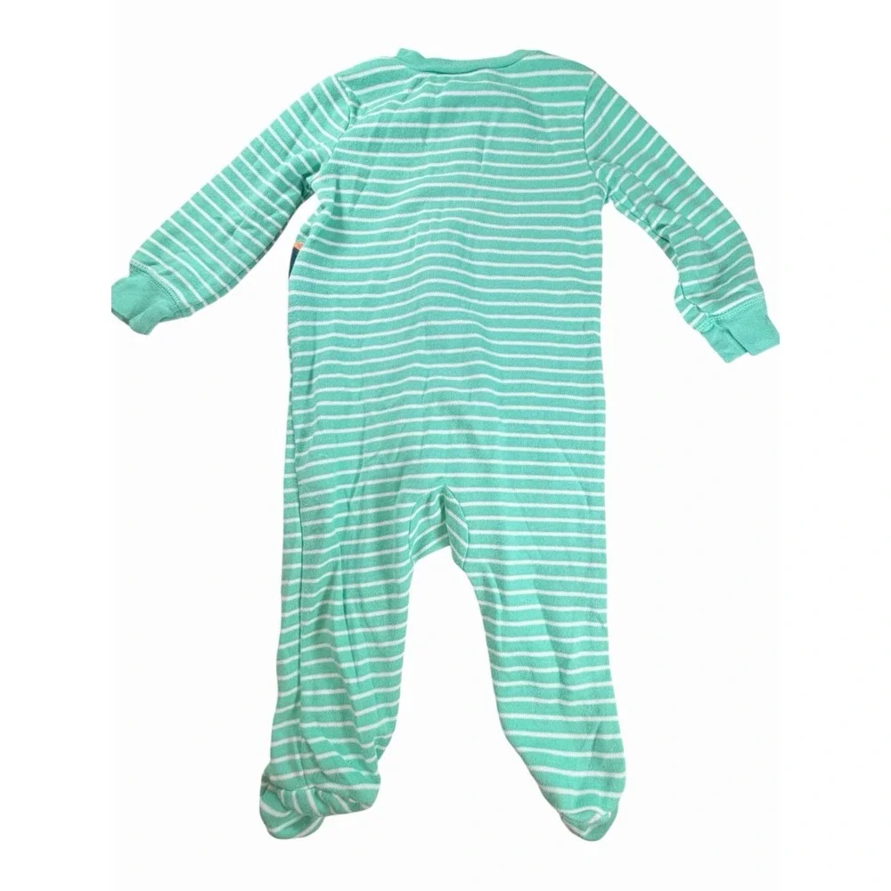 Baby Boy 6 Months Carter's Zip Footed Sleeper Dinosaur Lot Bundle 3 ct